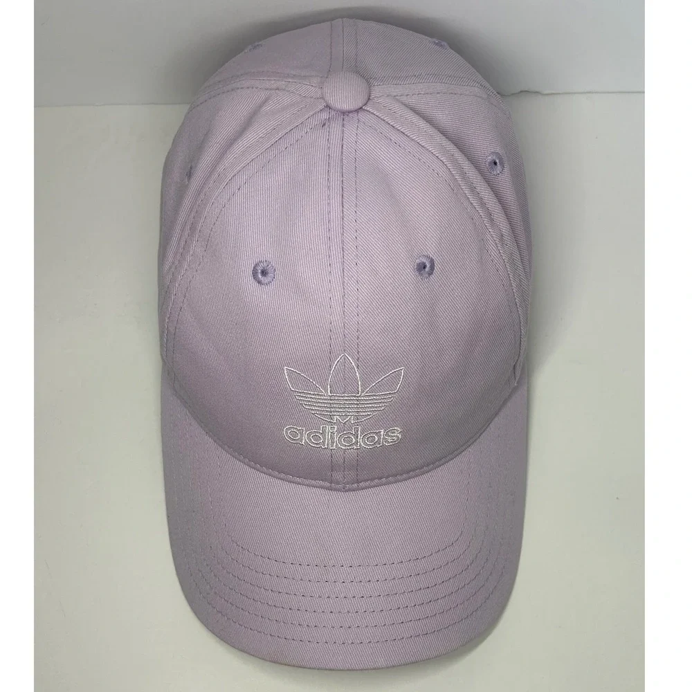 Adidas Trefoil Hat Women's Adjustable Strapback Lavender Purple Cap‎
